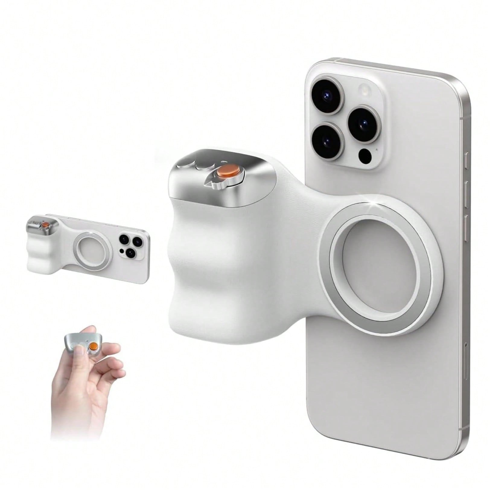 Photography Major - Silver Magnetic Phone Camera Grip &