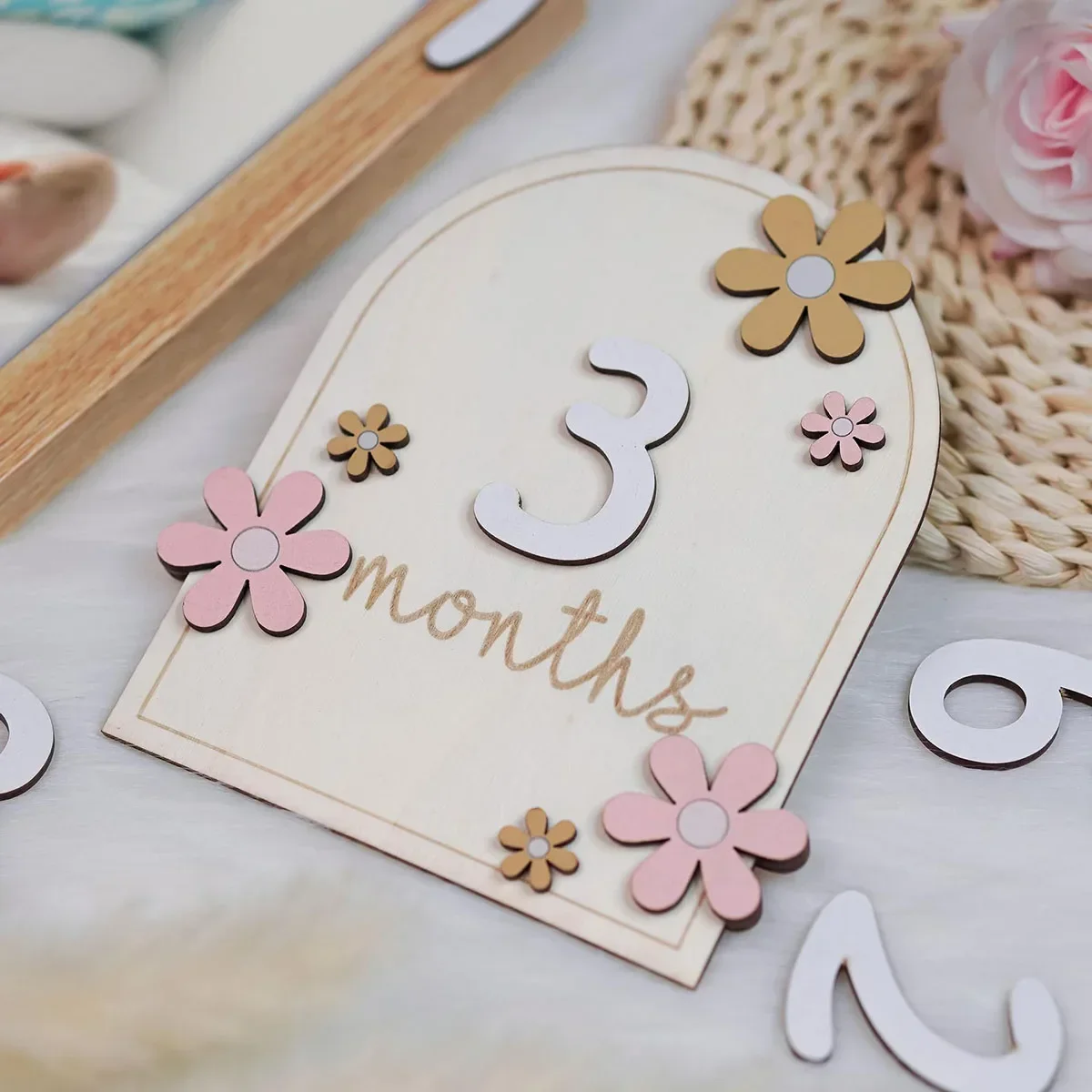 Photography Still Life - Newborn Photography Props Baby Monthly Milestone