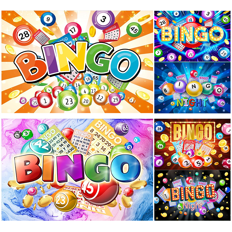 Photography Winner - Dewprint Colorful Game Time Bingo Night