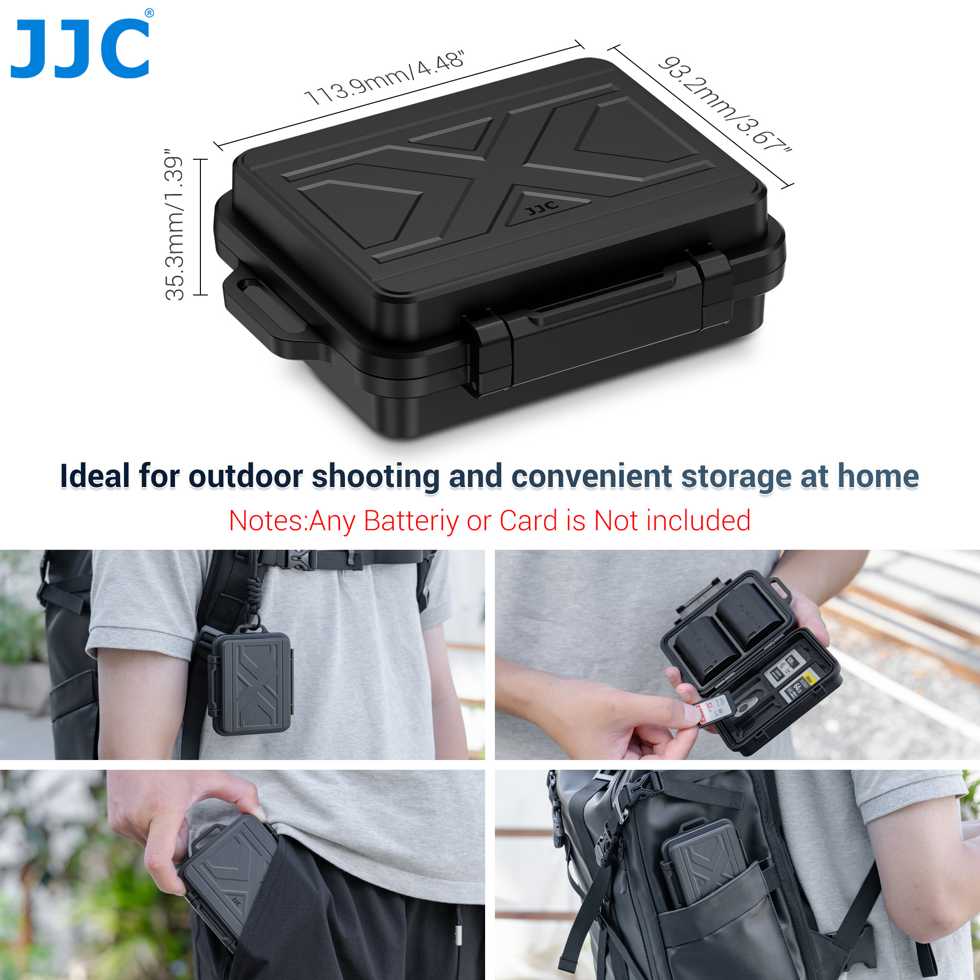 JJC Camera Battery Memory Card - Camera Battery Grip ulasan dan harga