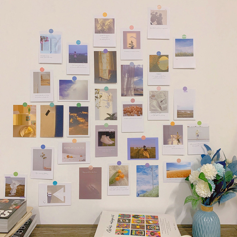 30Pcs Aesthetic INS Living Pos - Photography Studio ulasan dan harga