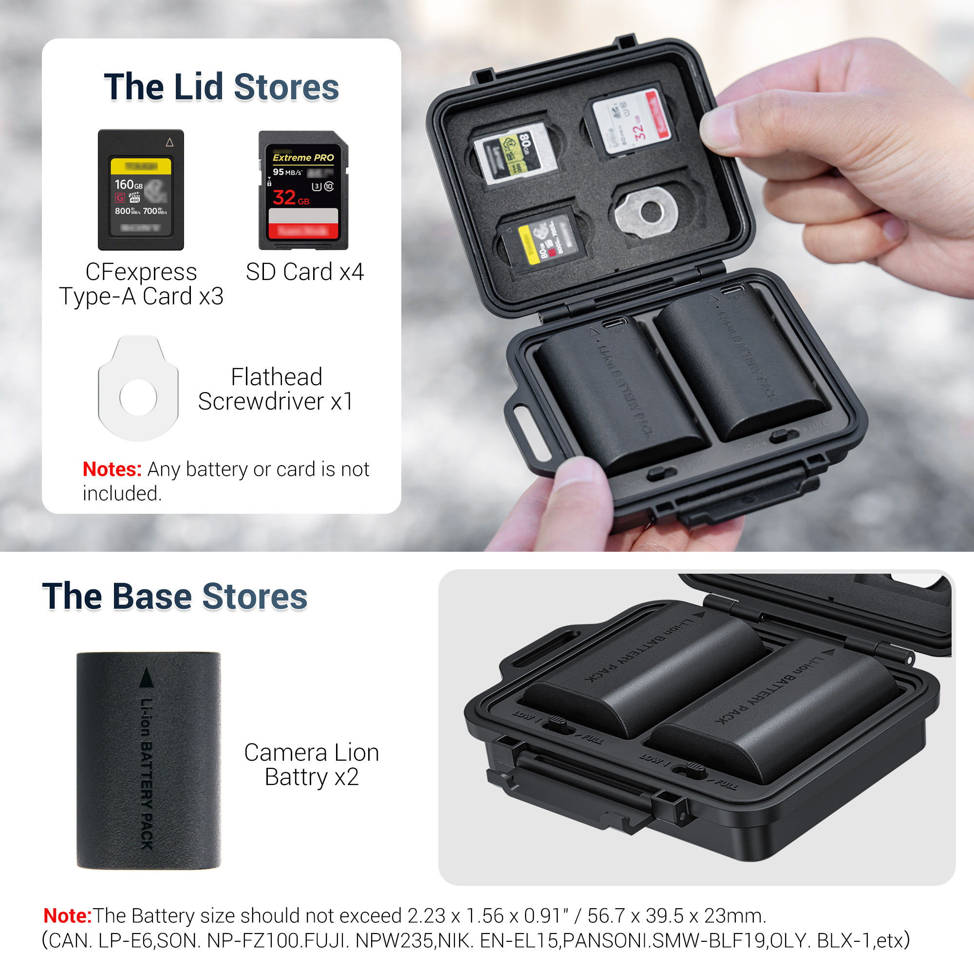 JJC Camera Battery Memory Card - Camera Battery Grip ulasan dan harga