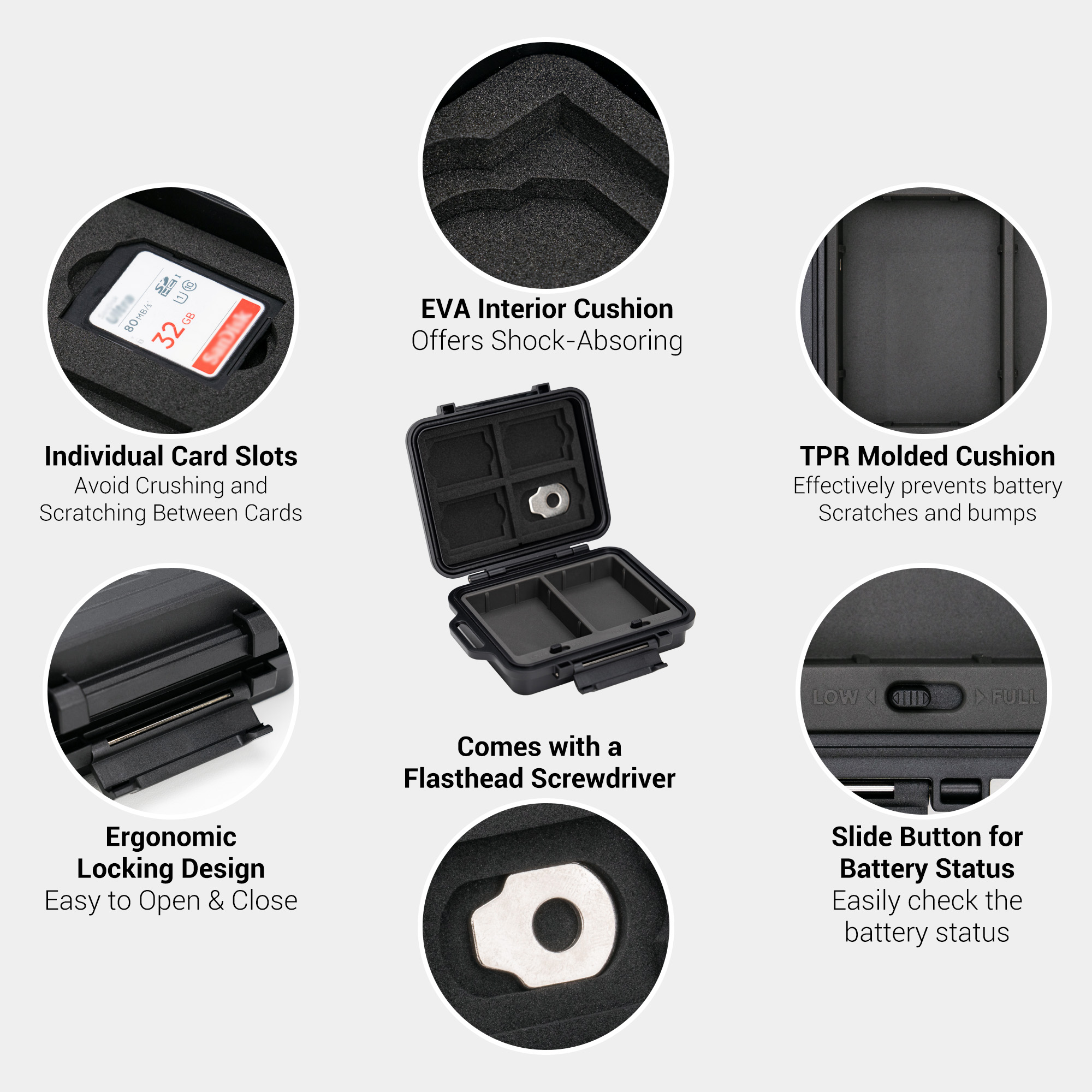JJC Camera Battery Memory Card - Camera Battery Grip ulasan dan harga