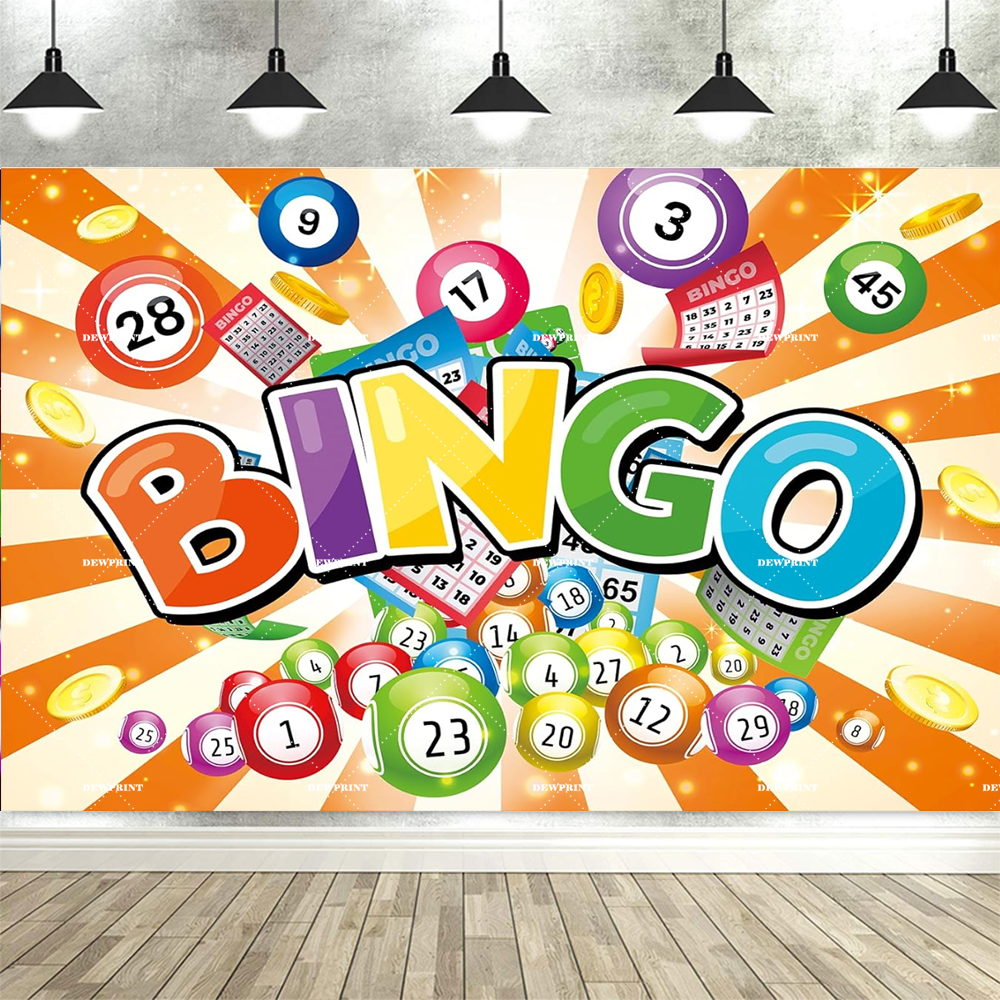 Colorful Bingo Night Backdrop  - Photography Winner ulasan dan harga