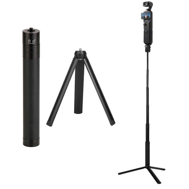 2in1 Selfie Stick Tripod Metal - Photography Basics ulasan dan harga