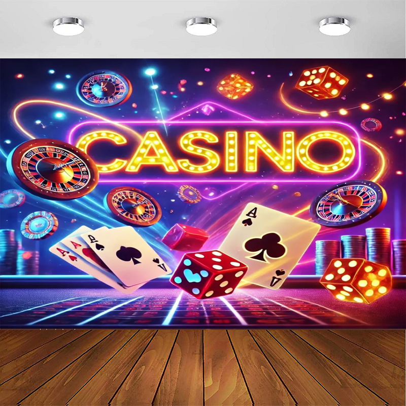 Casino Night Photography Backd - Photography Winner ulasan dan harga